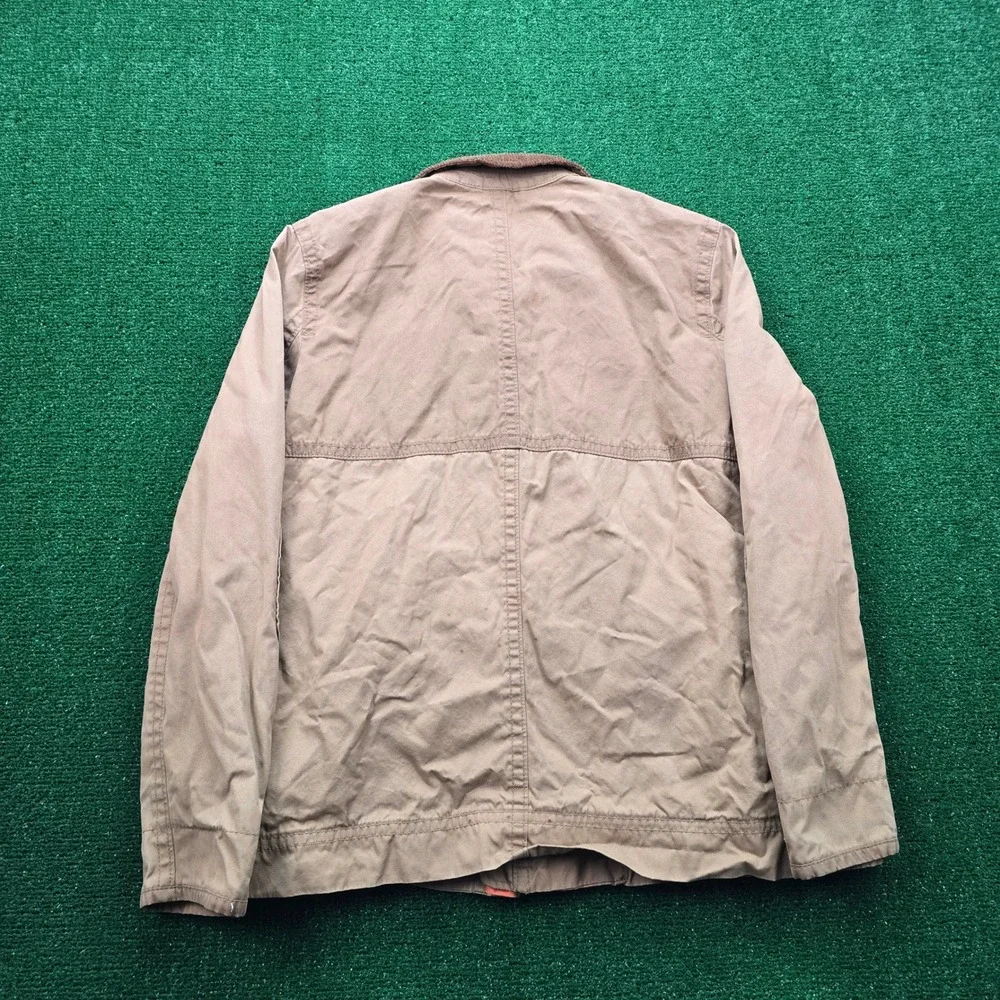 American Eagle Jacket Mens Medium Barn Coat Full Zip Utility Corduroy Collar Y2K